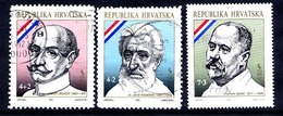 CROATIA 1992 Personalities  Used.  Michel 187, 191-92 - Kroatien