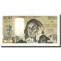 France, 500 Francs, Pascal, 1968, 1968-12-05, SUP, Fayette:71.2, KM:156a - 500 F 1968-1993 ''Pascal''
