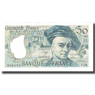 France, 50 Francs, Quentin De La Tour, 1989, NEUF, Fayette:67.14, KM:152d - 50 F 1976-1992 ''quentin De La Tour''