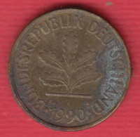 F7557 / - 5 Pfening - 1990 ( D ) - Federal Republic Of Germany Deutschland Allemagne , Coins Munzen Monnaies Monete - 5 Pfennig
