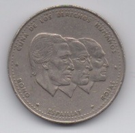 Dominicaine : 1/2 Peso 1986 (Les 3 Grands Hommes) - Dominikanische Rep.