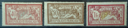 FRANCE - MLH - YT 119, 120, 121B - 40c 50c 1F - De-centered! - Unused Stamps