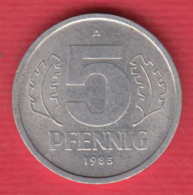 F7592 / - 5 Pfening - 1983 ( A ) - DDR Germany Deutschland Allemagne , Coins Munzen Monnaies Monete - 5 Pfennig