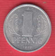 F7596 / - 1 Pfening - 1979 ( A ) - DDR Germany Deutschland Allemagne , Coins Munzen Monnaies Monete - 1 Pfennig