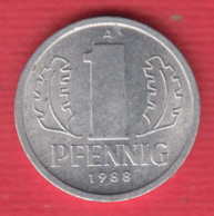 F7598 / - 1 Pfening - 1988 ( A ) - DDR Germany Deutschland Allemagne , Coins Munzen Monnaies Monete - 1 Pfennig