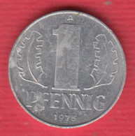 F7599 / - 1 Pfening - 1975 ( A ) - DDR Germany Deutschland Allemagne , Coins Munzen Monnaies Monete - 1 Pfennig