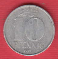 F7590 / - 10 Pfening - 1971 ( A ) - DDR Germany Deutschland Allemagne , Coins Munzen Monnaies Monete - 10 Pfennig