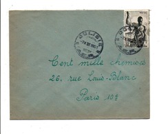 A E F LETTRE DE DOLISIL POUR LA FRANCE 1951 - Covers & Documents