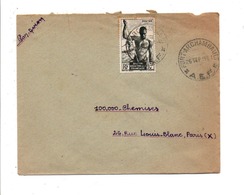 A E F LETTRE DE FORT-ARCHAMBAULT POUR LA FRANCE 1951 - Covers & Documents