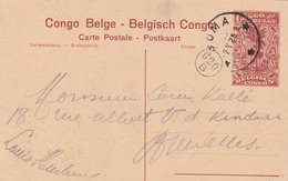 Congo Belge Entier Postal Illustré Pour La Belgique 1925 - Postwaardestukken