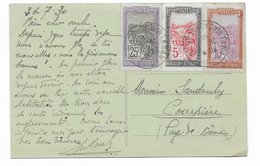 1930 - MADAGASCAR - CARTE De TANANARIVE Avec BEL AFFR. TRICOLORE => COURPIERE - Storia Postale