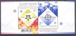 2006. Ukraine, 50y Of First Europa Stamp, S/s, Mint/** - Ukraine