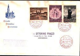 13342a)F.D.C 11º Centenario Della Morte Di San Meinrado - 28 Febbraio 1961 - FDC