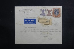 INDE - Enveloppe Du Consulat De France Pour Le Ministère Des Affaires Etrangères à Paris - L 41564 - Cartas