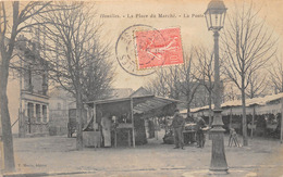 78-HOUILLES-PLACE DU MARCHE  LA POSTE - Houilles