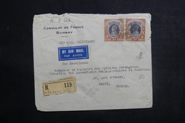 INDE - Enveloppe Du Consulat De France Pour Le Ministère Des Affaires Etrangères à Paris En 1948 - L 41575 - Lettres & Documents