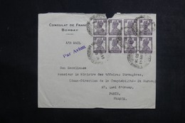 INDE - Enveloppe Du Consulat De France Pour Le Ministère Des Affaires Etrangères à Paris En 1948 - L 41582 - Cartas & Documentos