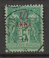 Zanzibar - 1894 - N°Yv. 1 - Type Sage 1/2 Anna Sur 5c Vert - Oblitéré / Used - Used Stamps