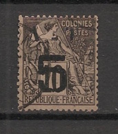 Annam Et Tonkin - 1888 - N°Yv. 7 - Alphée Dubois 5 Sur 10c Noir - Oblitéré / Used - Used Stamps