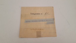 ANTIQUE PORTUGAL CIRCULATED TELEGRAMA TO FRANCE PARIS 1920 - Brieven En Documenten