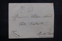 TURQUIE - Enveloppe En Recommandé De Constantinople Pour Monté Carlo En 1926, Affranchissement Au Verso - L 41620 - Brieven En Documenten