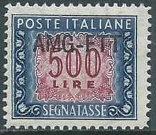 1949-54 TRIESTE A SEGNATASSE 500 LIRE MNH ** - UR33 - Portomarken