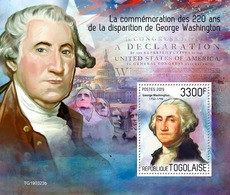 Togo. 2019  220th Memorial Anniversary Of George Washington. (0323b)  OFFICIAL ISSUE - George Washington