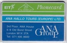 UNITED KINGDOM 1991 ANA HALLO TOURS GROUP MINT - BT Edición Conmemorativa