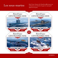 Central Africa. 2019  Submarines. (0501a)  OFFICIAL ISSUE - Submarines