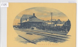 1910 - Gare Du G.T.R., St. Hyacinthe, Québec, E.H. Richer & Fils  (F114) - St. Hyacinthe