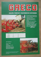 Greco Machine-Types Of Fiat Tractor, Agricultural Machines- Catalog, Prospekt, Brochure- Italy - Tractores