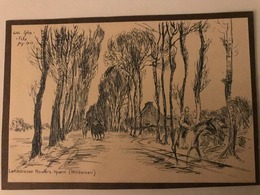 Landstrasse Roulers-Ypern ( Oostnieuwkerke Westrozebeke) Wildeman   Feldpost Weltkrieg 1914-18 - Egler - Staden