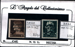 6943 B) ITALIA- Zara, 10C.+15C IMPERIALE Sovrastampata - 9 Ottobre 1943-MI 2 I-MI 3 I- MNH** - Ocu. Alemana: Zara