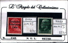 6944B) ITALIA- Zara, 10C.+15C IMPERIALE Sovrastampata - 9 Ottobre 1943-MI 4 I-MI 5 I- MNH** - Duitse Bez.: Zara