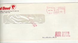 Enveloppe U.S.A. ETATS UNIS Oblitération E.M.A. UNION 04/12/1990 - Storia Postale