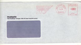 Enveloppe DEUTSCHE BUNDENPOST ALLEMAGNE Oblitération E.M.A. WALDORF BADEN 05/04/1990 - Machines à Affranchir (EMA)