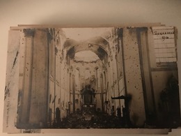 Zonnebeke - Feldpostkarte 1916 Kirche Innen - Fotokarte - Zonnebeke