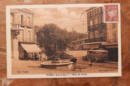 FUMEL (47) - PLACE DU POSTEL - Fumel