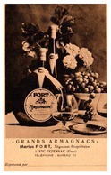 Vic Fezensac - Carte Publicitaire Grands Armagnacs - Marius Fort - Vic-Fezensac