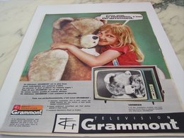 ANCIENNE PUBLICITE TELEVISION GRAMMONT S A  1964 - Televisione