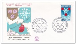 Frankrijk 1967, FDC, Winter Olympics - Winter 1968: Grenoble