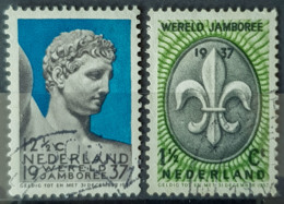 NETHERLANDS 1937 - Canceled - Sc# 206, 208 - Usados