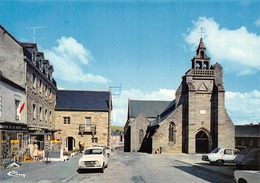 SAINT-NICOLAS-du-PELEM - La Place Du Creisker - Eglise - Hôtel De L'Ouest - Maison De La Presse - Renault 4L - Saint-Nicolas-du-Pélem