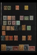 INTERESTING WORLD SORTER CARTON All Periods Mint & Used Stamps On Various Pages, Stock Cards And In Packets, Includes Go - Otros & Sin Clasificación