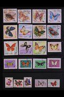 BUTTERFLIES 1960's-1990's World Collection Of Fine Mint/NHM & Used Mostly All Different Stamps And Illustrated Unaddress - Ohne Zuordnung