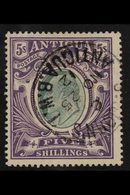 1903 5s Grey Green And Violet, Wmk CC, Ed VII, SG 40, Very Fine Cds Used. For More Images, Please Visit Http://www.sanda - Autres & Non Classés