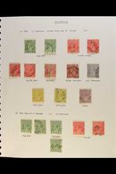 1914-33 KGV HEADS - ATTRACTIVE FINE USED COLLECTION Written Up On Pages, Incl. 1914-20 Good Range Of Shades, 1916-18 Rou - Altri & Non Classificati