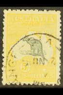 1915 5s Grey And Yellow Kangaroo, 2nd Wmk, SG 30, Fine Used, Tiny Corner Crease At Foot.  For More Images, Please Visit  - Otros & Sin Clasificación