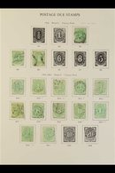POSTAGE DUE 1902-1960 Mint And Used (mostly Used) All Different Collection On Printed Pages. With 1902 2d To 4d, 1902-04 - Other & Unclassified