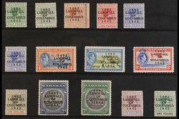 1942 "Landfall Of Columbus" Opt'd Set, SG 162/75a, Never Hinged Mint (14 Stamps) For More Images, Please Visit Http://ww - Other & Unclassified